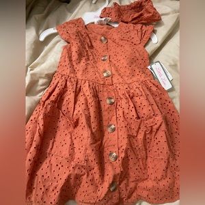 Size 5 new dress with headband